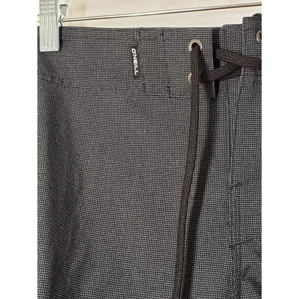 O’Neill Men’s Board Shorts Size 30 Gray Stretch Below Knee 21” NWT